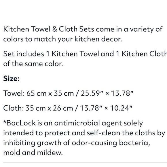 Norwex Kitchen Towel and Kitchen Cloth set of 2 NWT - Picture 4 of 8